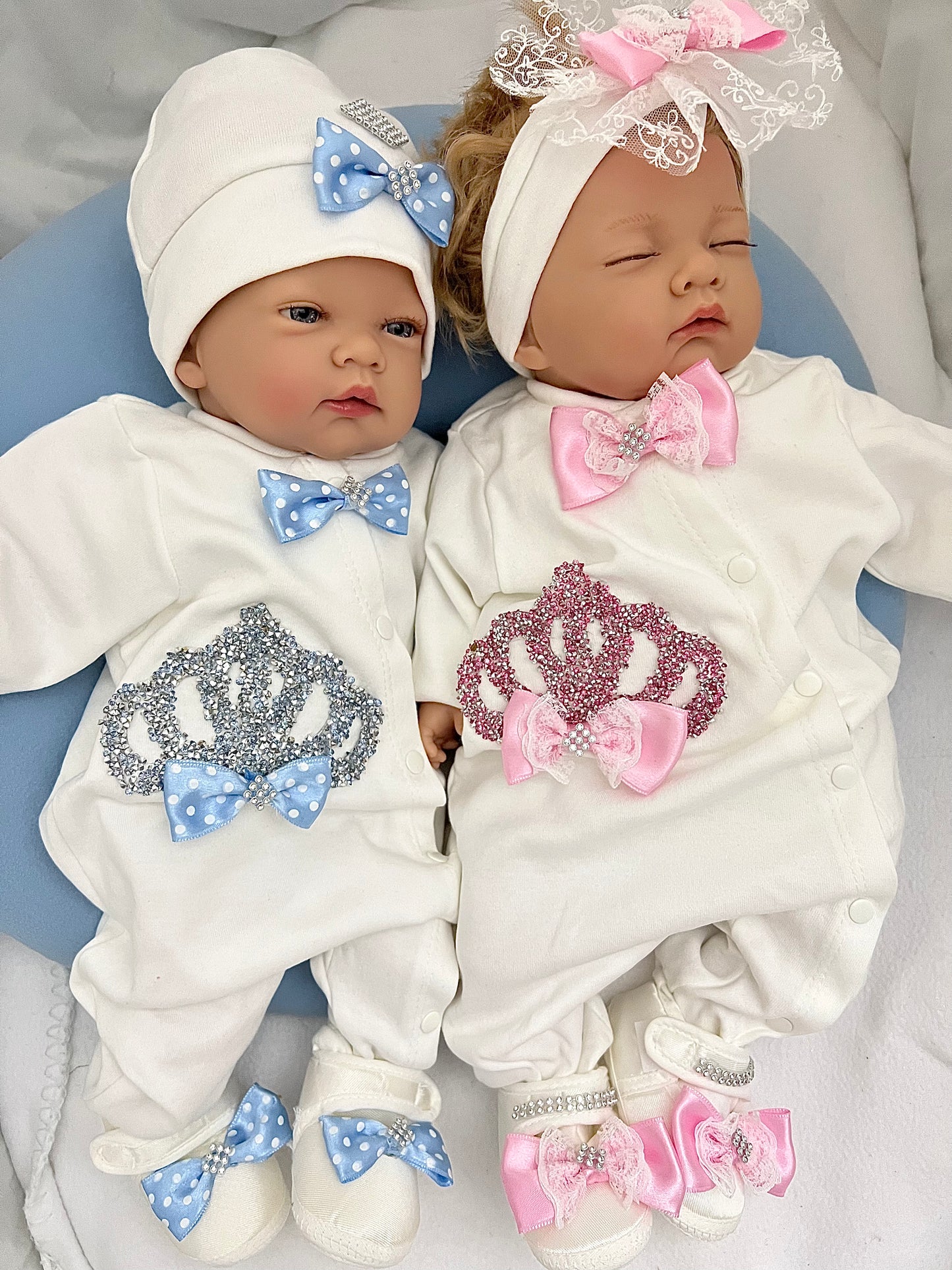 Mädchen & Jungen Erstlingsset Krone Erstausstattung