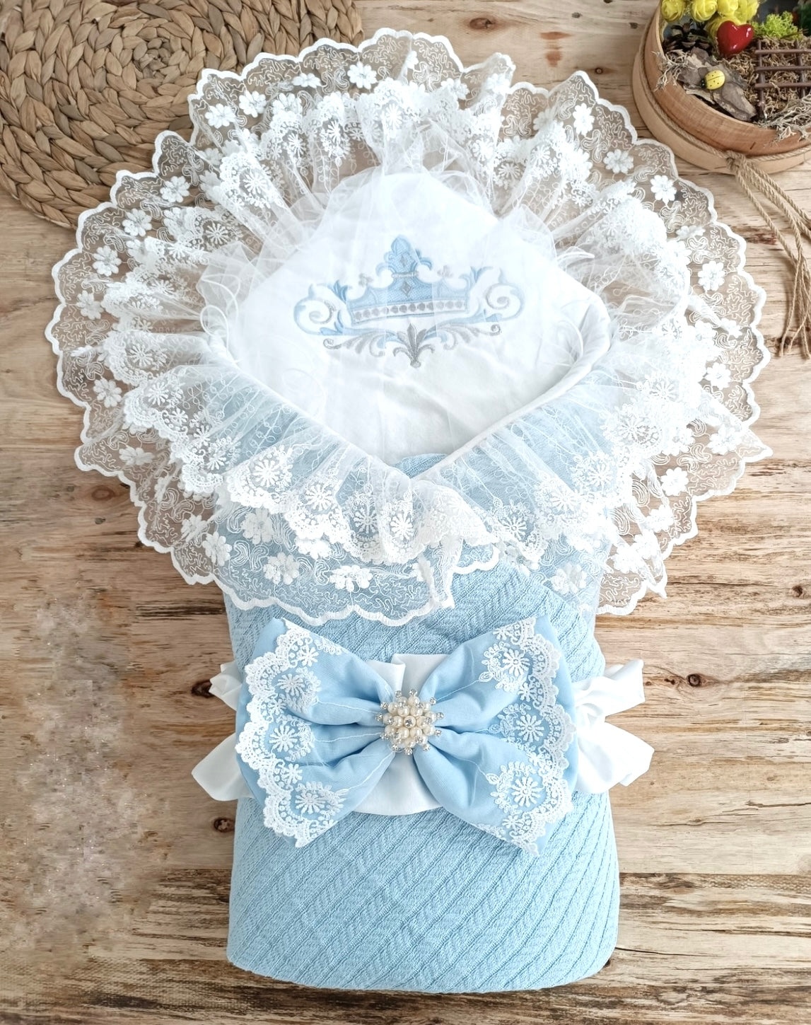 Schlafsack gestrickt Puckdecke Wickeldecke Nestchen