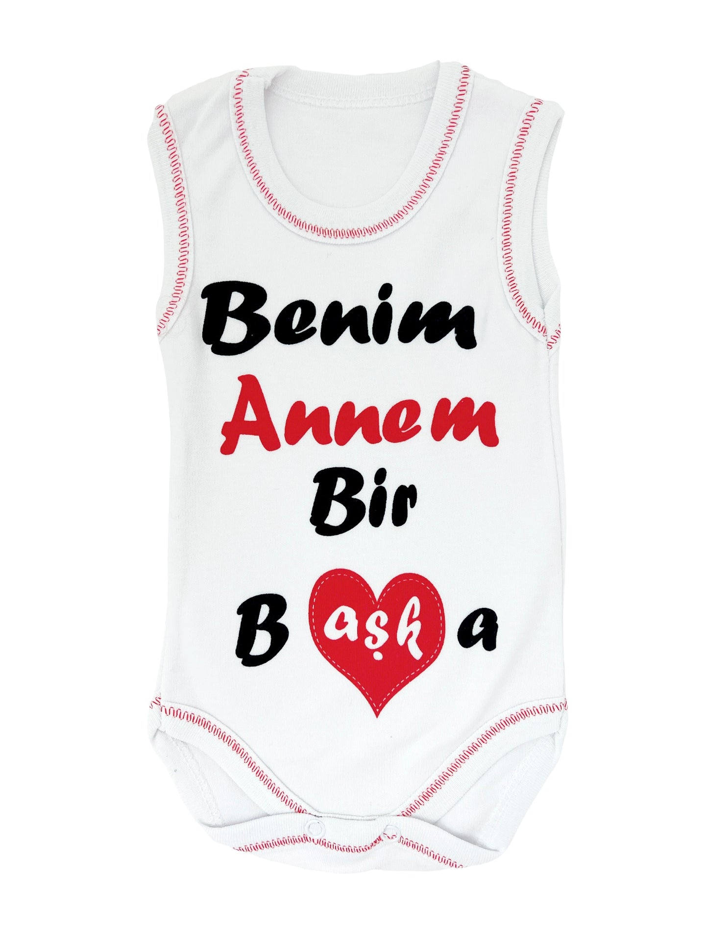 Baby Body Kurzarm mit türkischen Sprüchen ben