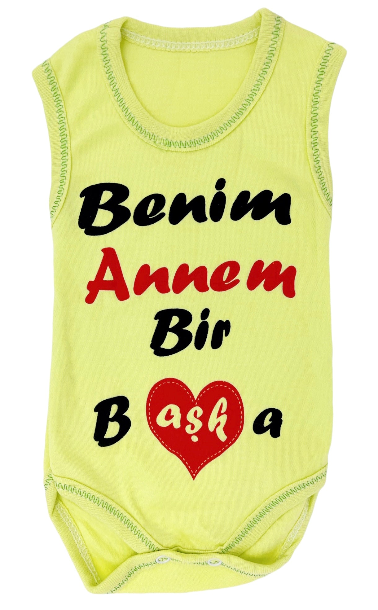 Baby Body Kurzarm mit türkischen Sprüchen ben