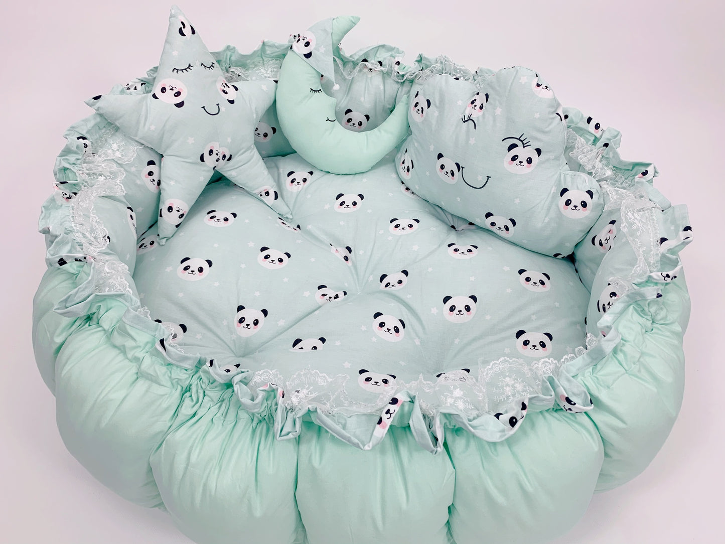 Babynest Spielmatte Kokon Kuschelnest Nestchen (Gelb)