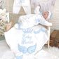 Jungen Neugeborenen Set Personalisiert Babydecke Kuscheldecke
