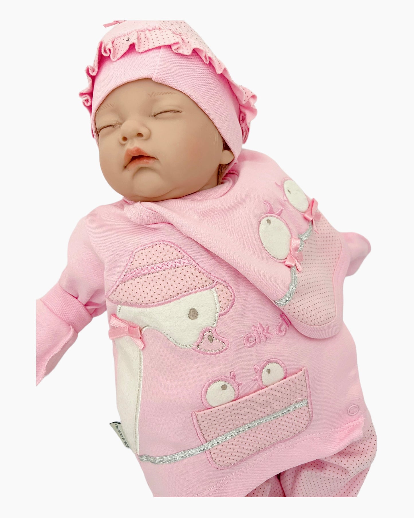 Mädchen Rosa Neugeborenen Set Baumwolle