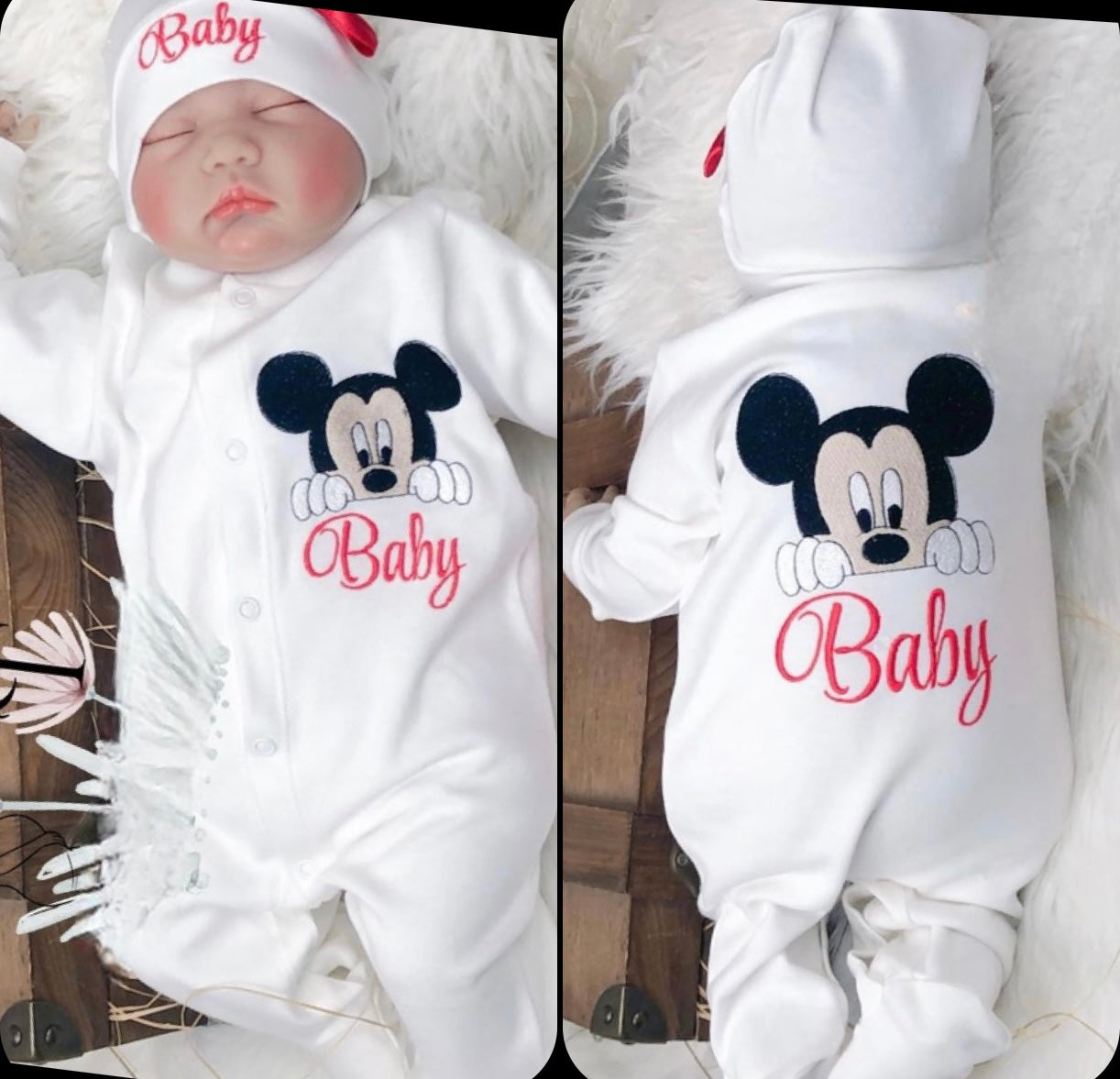 Jungen Strampler Personalisiert Taufanzug Baby