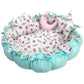 2in1 Babynest & Spielmatte Krabbeldecke Kokon Kuschelnest Nestchen (Lollipop)